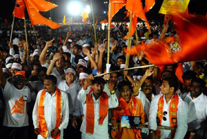 Shiv Sena protest in mumbai